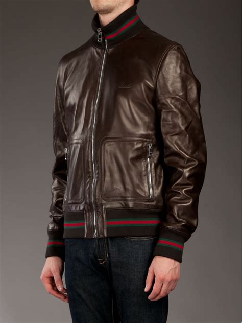 gucci leather jackets for men|gucci fur denim jacket.